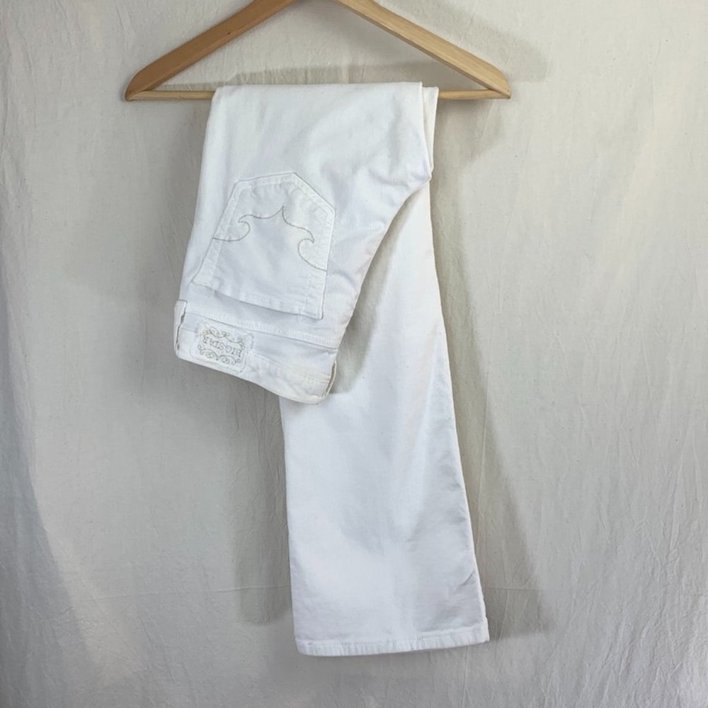 Big Star Mia Jean in White Corduroy